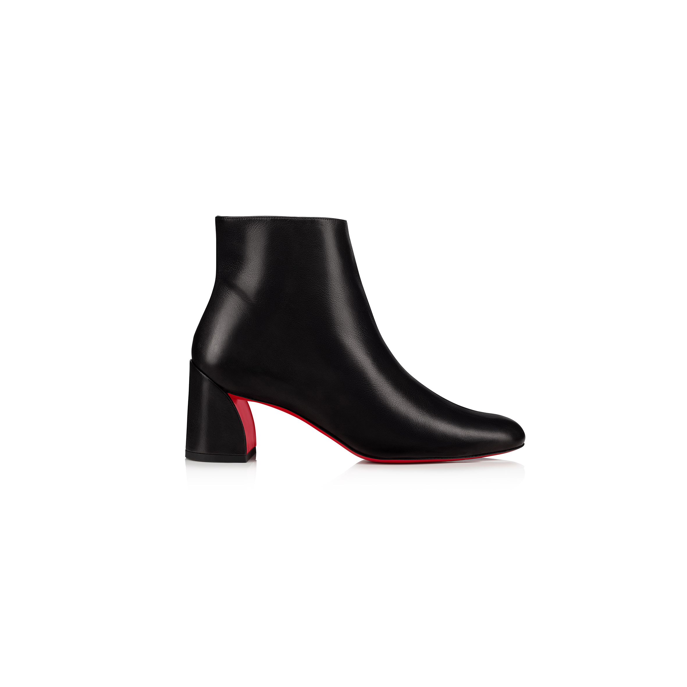 Ch**an louboutin turela 55 mm low boots-calf leather-black-women 1200607bk01